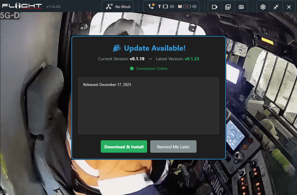 Update System | Argus Video Training System