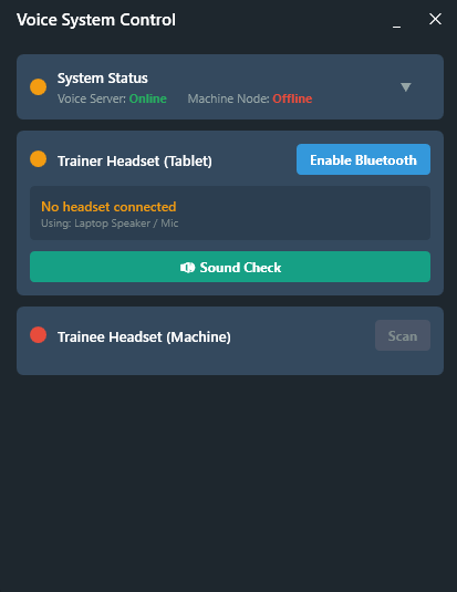 Voice System | Argus Video Training System